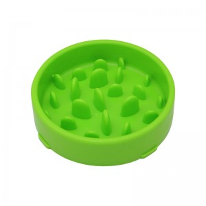 防滑塑料慢速餵養寵物狗碗用於飼養寵物餵食器