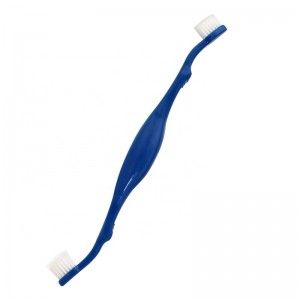 Factory Wholesale Super Soft Brsitles Two Heads Pet Cat Dog Dental Care Toothbrush for Dogs