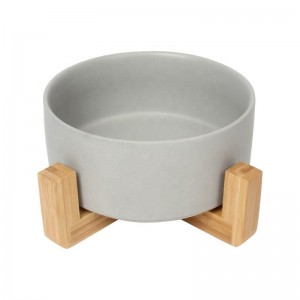Pet Cat Dog Food Bowl With Stand
