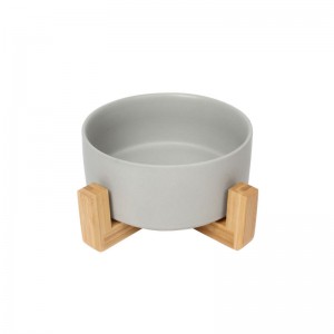 Pet Cat Dog Food Bowl With Stand