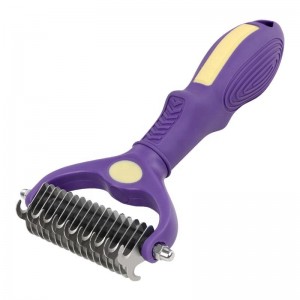 Purple Handy Pet Knotting Comb
