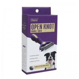 Purple Handy Pet Knotting Comb