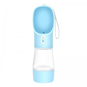 Портативная портативная пластиковая бутылка для питьевой воды для домашних животных