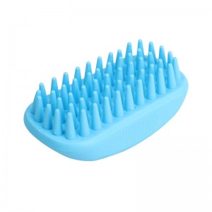 Brosse de bain en caoutchouc pour animaux de compagnie