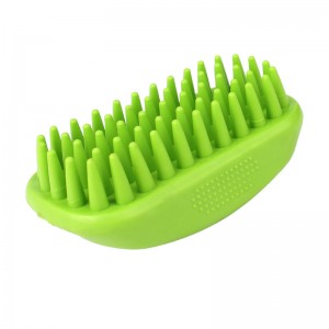 Rubber Pet Grooming Bath Brush