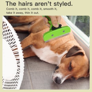 Pet Grooming Brush Deshedding Tool Undercoat Rake Dematting Comb