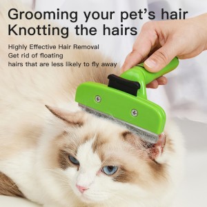 Pet Grooming Brush Deshedding Tool Undercoat Rake Dematting Comb