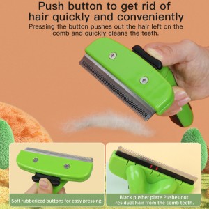 Pet Grooming Brush Deshedding Tool Undercoat Rake Dematting Comb