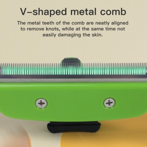 Pet Grooming Brush Deshedding Tool Undercoat Rake Dematting Comb