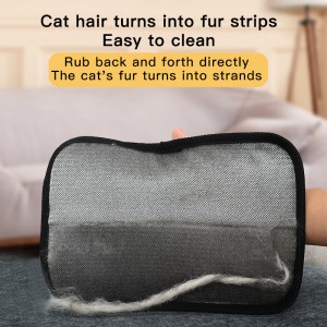 Pet Grooming Cat Hair Removal Glove for Clothes Bed Mat Sofa Pet Hair Remover Gloves