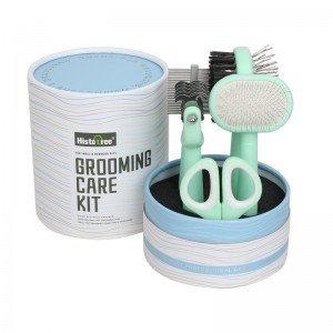 Ensemble de brosses de toilettage en plastique pour animaux de compagnie 5 en 1