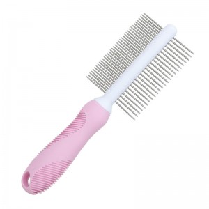 Factory Wholesale Double Sided Cat Hair Needle Comb Dog Pet Grooming Comb
