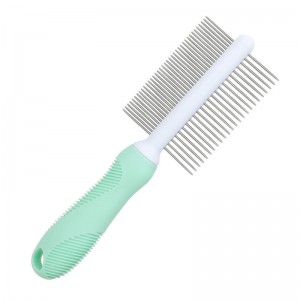 Factory Wholesale Double Sided Cat Hair Needle Comb Dog Pet Grooming Comb