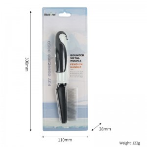 Penguin Handle Metal Flea Comb