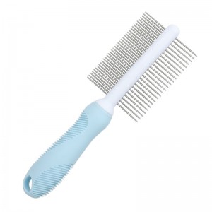 Factory Wholesale Double Sided Cat Hair Needle Comb Dog Pet Grooming Comb