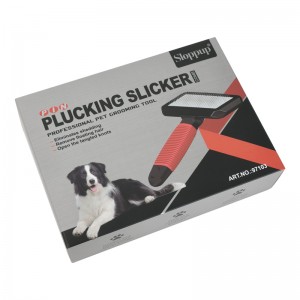 Pet Grooming Dog Slicker Brush With Super Soft Rubber Pet Brush