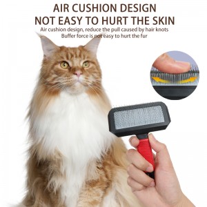 Pet Grooming Dog Slicker Brush With Super Soft Rubber Pet Brush