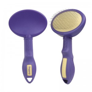 Purple Pet Air Cushion Needle Brush