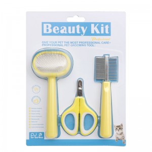 Kit d'outils de toilettage pour animaux de compagnie 3 en 1 pour chat