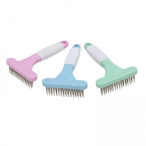 Brosse de râteau de toilettage pour animaux de compagnie