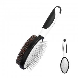 Penguin Handle Double Sided Pet Massage Bristle Brush