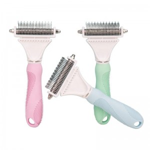 Double Sided Cat Dematting Comb Dog Pet Hair Grooming Comb