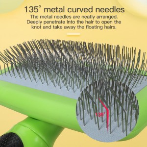 Pet Soft Slick Dog Hair Grooming Slicker Brush para sa Maikli o Mahabang Buhok