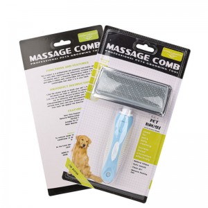 Pet Stainless Steel High-low Needle Comb
