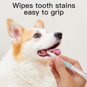 Pet Teeth Cleaning Toothbrush Pen Cat and Dog Pet Toothpaste Gel Cleaning Brush