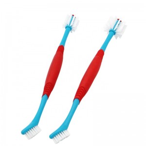 Factory Wholesale Double Heads Cat Dental Brush Pet Tooth Brush Dog Toothbrush Dental Care