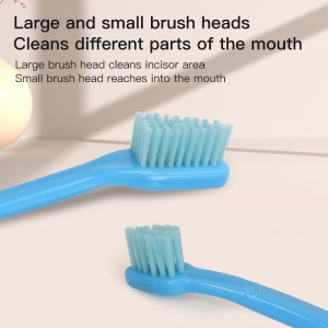 Pet Toothbrush and Toothpaste Beef Flavor Toothpaste Dental Care Kit for Dogs Oral Cleaning Set