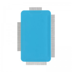 Plastic Stainless Steel Pet Cat Flea Comb Lice Cleaning Brush Combs para sa Mga Aso