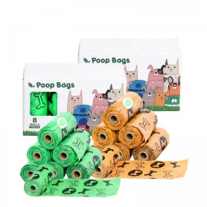 Bolsa de residuos de caca de perro biodegradable perfumada