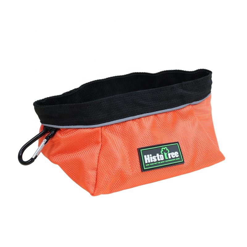 Bol de nourriture pour chien en toile pliable portable