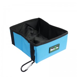 Portable Collapsable Canvas Pet Dog Food Bowl