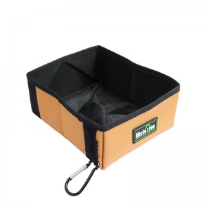 Bol de nourriture pour chien en toile pliable portable