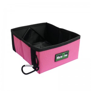 Portable Collapsable Canvas Pet Dog Food Bowl