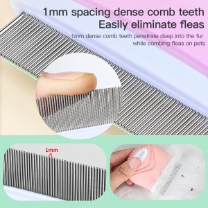 Portable Pet Comb for Dogs Cats Mini Face Comb Tear Stain Flea Remover Hair Cleaning Brush Facial Cat Grooming Comb