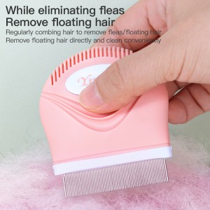 Portable Pet Comb for Dogs Cats Mini Face Comb Tear Stain Flea Remover Hair Cleaning Brush Facial Cat Grooming Comb