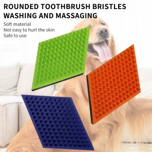 Portable Rubber with EVA Sponge Cat Shower Massage Brush Dog Pet Grooming Bath Brush