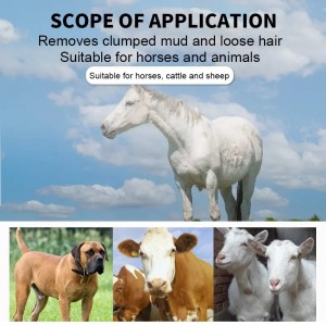 Professional Classical Style Wooden Pet Hair Fur Remover Trimmer Comb Deshedding Tool Grooming Horse Hair Brush