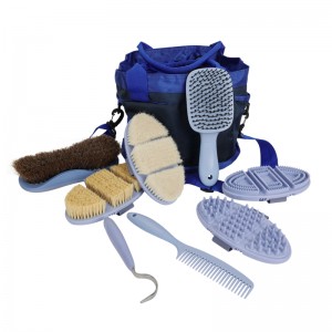 Professional Equestrian Equine Products Horse Grooming Tools Horse Cleaning Set Grooming Kit Bag for Horse