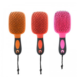 Professional Factory Custom Logo Horse Hair Tail Mane Cleaning Grooming Brushes
