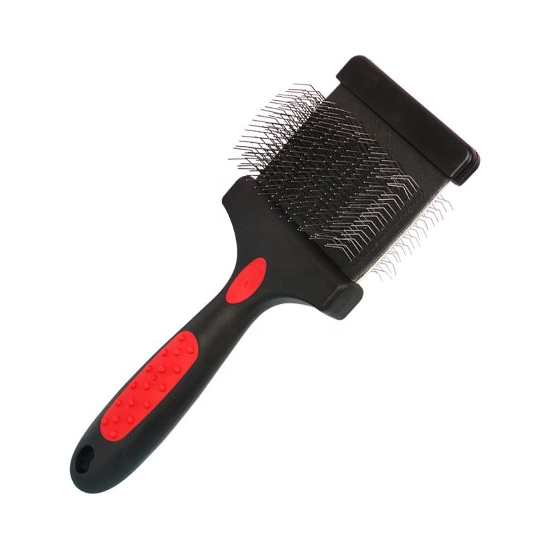 Red And Black Double Depilatory Open Knot Comb