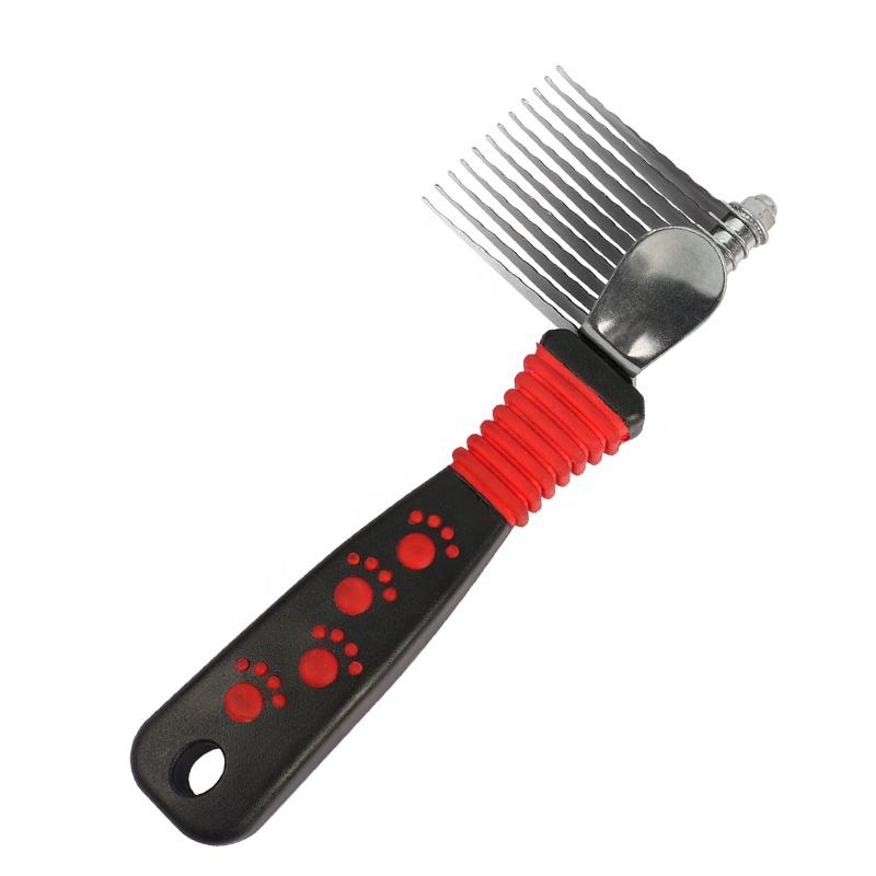 Red And Black Side Pet Opening Comb