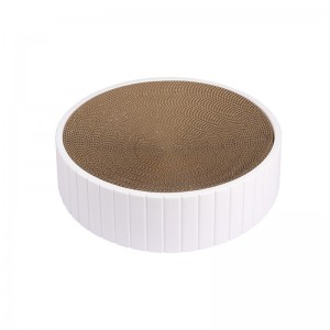 Round Corrugated Cardboard Cat Scratcher