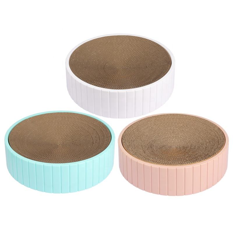 Round Corrugated Cardboard Cat Scratcher