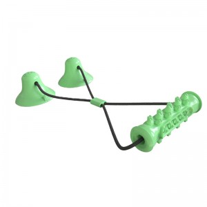  Rubber Double Suction Cup Dog Toothbrush Chew Toys