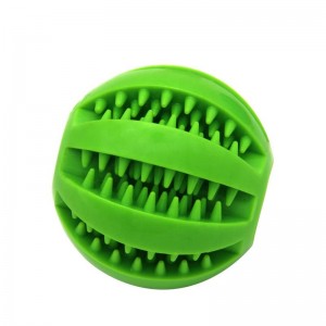 Caoutchouc Interactive Pet Dog Food Treat Distribution Chew Toy Ball