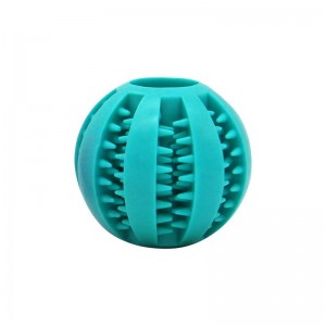 Caoutchouc Interactive Pet Dog Food Treat Distribution Chew Toy Ball